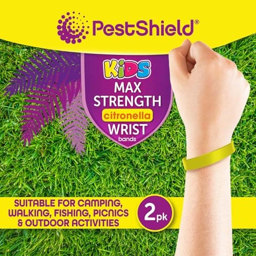 PestShield Maximum Strength Citronella Wrist Bands for Kids (2 Pack) — view 2