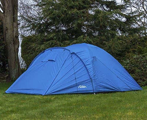 Andes Blue 4 Person Man Berth Double Skin Camping/Festival Dome Tent — view 2