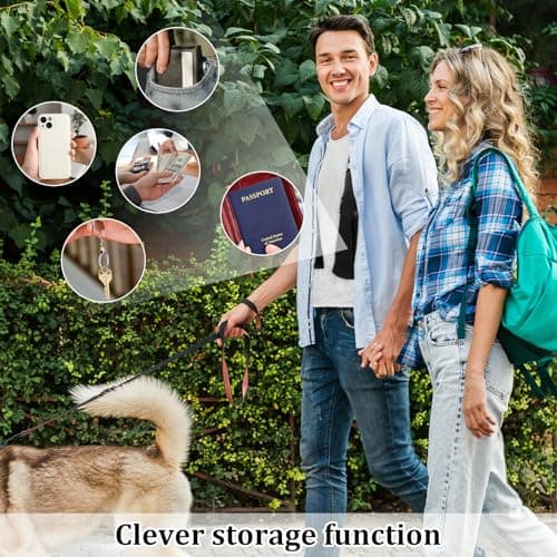 Fyeme Double Underarm Shoulder Bag Leather Adjustable Underarm Shoulder Bag Double-Shoulder Tacticals Bag Concealed Double Armpit Phone Pouch for Travel, Hiking and Fitness — view 3
