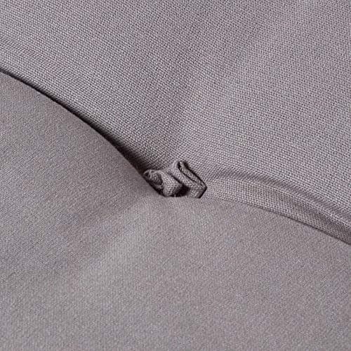 HOMESCAPES Charcoal Grey Back Support Cushion Thick Lumbar Cushion for Armchair, Desk Chair or Sofa Soft 100% Cotton Orthopaedic Posture Cushion, 15cm Deep — view 5