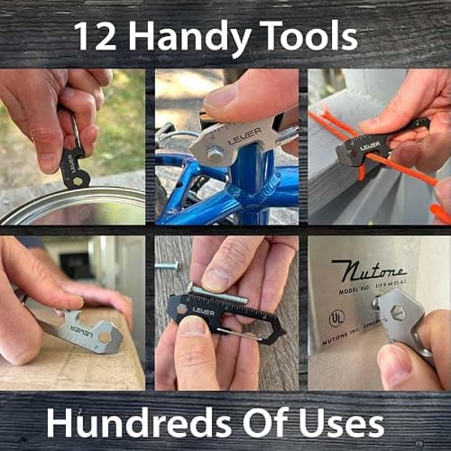 Lever Gear Clip KT - 12-in-1 Bottle Opener Keychain Multitool — view 3