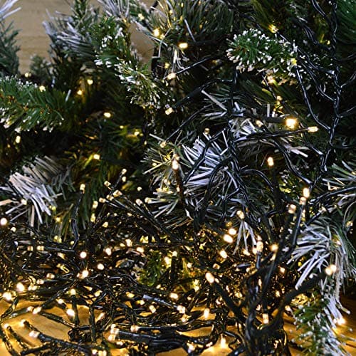 Premier Decorations 480 Multi Action Indoor & Outdoor Christmas Cluster LED Lights with Timer - Warm White — view 6