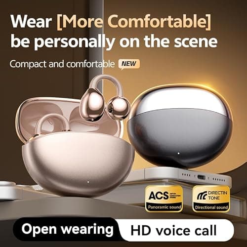 Wireless Open Ear Clip‑on Headphones, Bluetooth 5.4, 48H Playtime, IP55 — view 6