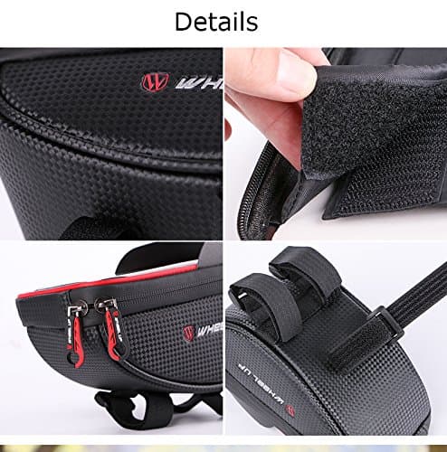 XPhonew Bike Handlebar Bag, Bicycle Phone Mount, Waterproof Cycling Frame Top Tube Pouch Pannier Bike Phone Holder Stand for iPhone 16 15 14 13 12 11 Pro Max XS 8 Plus Samsung Smartphones up to 6.5'' — view 5