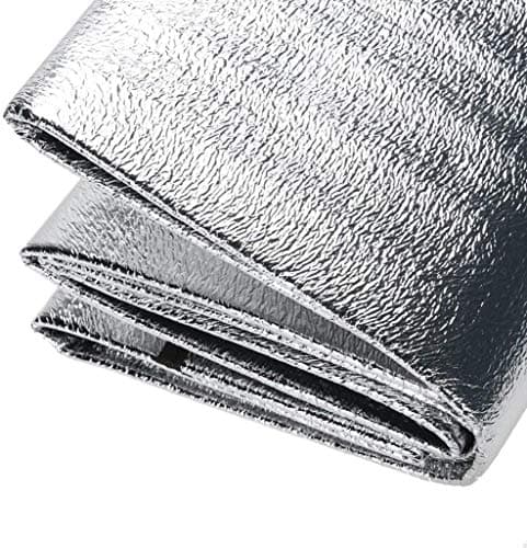 Aluminum Foam Mat sleeping mat for camping 150x200 cm insulating mat thermal Blanket foldable tent mat floor mat of aluminum foil, ultralight (Silver, 200 x 150 cm) — view 3