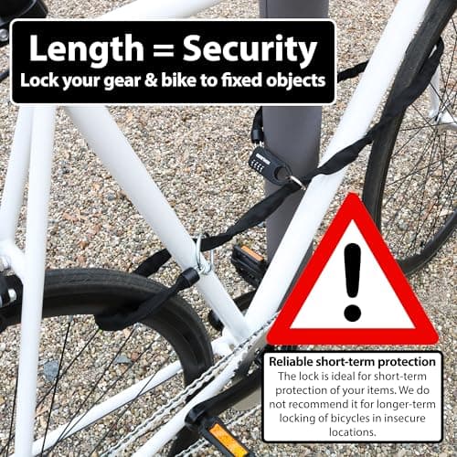 KOHLBURG Secure 129cm / 51" Long Combination Chain Lock for the Pocket — view 5