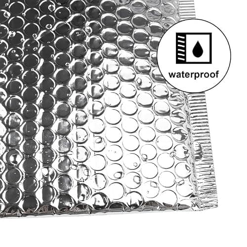 ZEONHEI 75 Pack 6 x 9 Inch Metallic Bubble Mailers, Silver Poly Padded Mailers Cushioned Envelopes, Foil Self Seal Shipping Bags for Mailing, Shipping, Packing — view 4