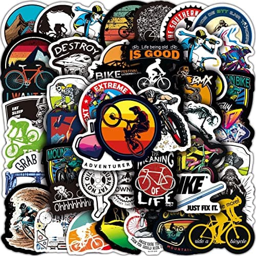 Sanmatic 100PCS Mountain Bike Stickers for Boys for Computer Cups Bike Motorcycle Helmet Travel Case Sticker