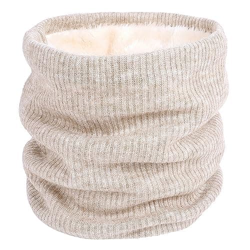 I Kua Fly Snoods for Men Women Unisex Winter Neck Warmer Knitted Scarf