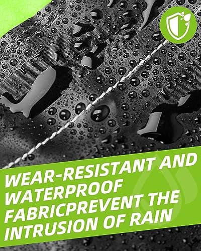 Waterproof Backpack Cover, Large Reflective Backpack Waterproof, Rucksack Cover Waterproof with 2 Buckle Strap, High Visibility Rain Waterproof Bag Cover for Outdoor Hiking, Father Day Gifts, M 40L — view 2