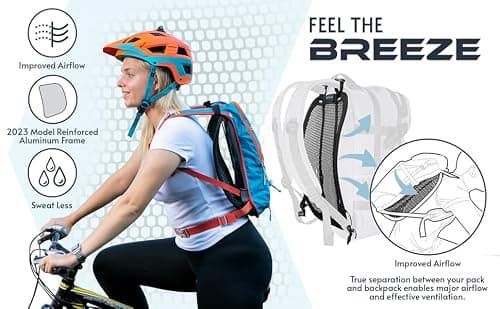VentaPak Lightweight Ventilation Backpack Spacer - Large External Mesh Frame for Hiking & Biking Backpacks - Ventilation for Airflow Sweat Reducing — view 4