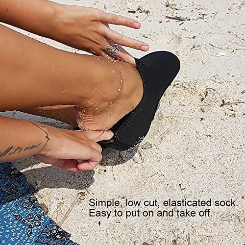 SwimCell Swimming Socks - Lightweight Water Socks With Rubber Sole - Medium — view 5
