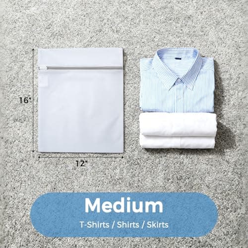 BAGAIL Mesh Laundry Bags, Washing Machine Wash Bags, Reusable and Durable Mesh Wash Bags for Delicate Blouse, Hosiery, Underwear, Bra, Lingerie and Baby Clothes, Great for Travel Storage Organization — view 2