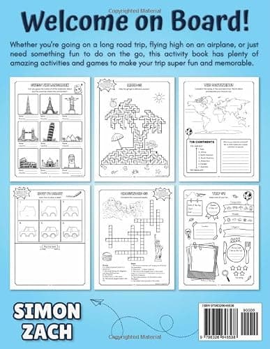 Travel Activities and Games for Kids Ages 8-12: Engaging Activity Book for Road Trips and Air Travel | Including 150+ Puzzles on the Go, Travel Journal, Fun Facts, and More. — view 2