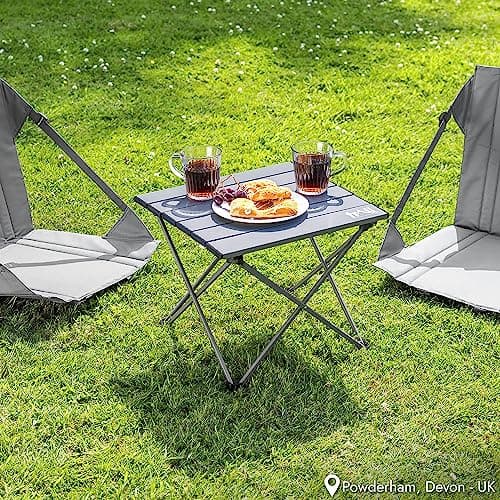 Trail Small Lightweight Aluminium Camping Table, H31cm x W34cm x L37cm — view 2