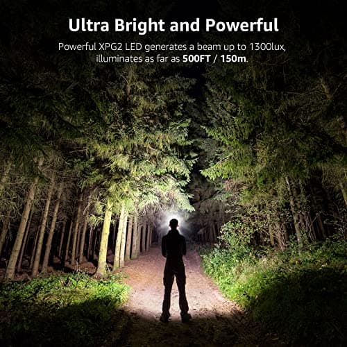 Lepro Head Torch, Super Bright LED Headlamp 6 Lighting Modes — view 2