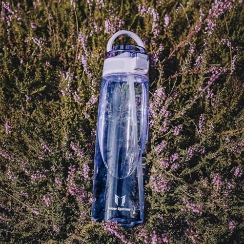 Sparrow Water Bottle with Straw - Tritan Plastic Drinks Bottles - 500ml — view 4