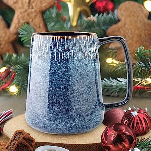 ZPPLD Large Coffee Mugs,24 OZ/700ml Ceramic Coffee Mugs with Handle,Giant Mug,Jumbo Mug,Large Mugs for Hot Drinks,Big Mug,Capacity Mug for Office and Home, Gift and Present (B) — view 3