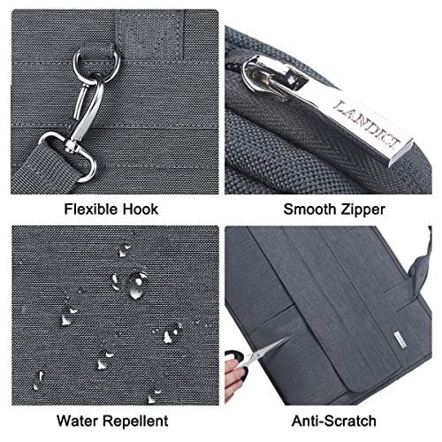 LANDICI Laptop Bag Case 17 17.3 Inch, Waterproof Computer Sleeve Cover — view 6