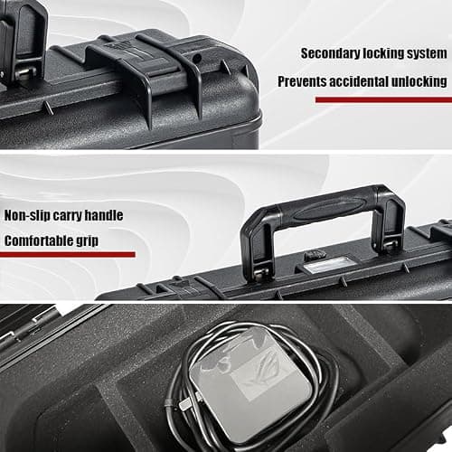 BeisDirect Hard Handheld Case for ASUS ROG Ally X can Hold Console, Power Adapter, Charging Cable, Protective Travel Case Waterproof Hard Shell Storage Bag for ROG Ally X Accessories — view 5