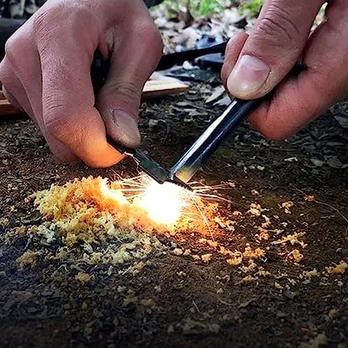 Survival Ferro Rod Fire Starter Kit Ferrous RodFire Steel Magnesium Starter — view 6