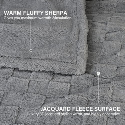 Heated Blanket, Electric heated throw 160x130CM Grey, Electric Blanket — view 3