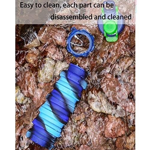 nuoshen Boys Water Bottle Camouflage Color Personalised Collapsible Water Bottle For Kids Water Bottle — view 3