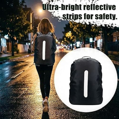 2 Pcs Waterproof Backpack Rain Cover 18L-30L for Rainy Days Hiking Travel — view 2