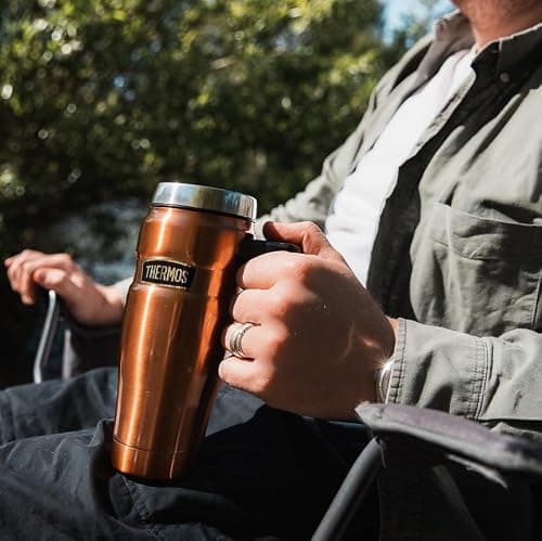 Thermos Stainless King Cranberry Red Travel Mug (470ml) 7h Hot | 18h Cold — view 6