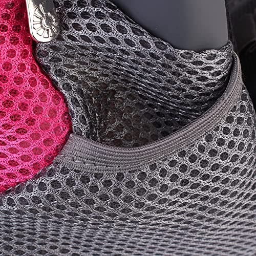 NHSUNRAY Pet Backpack Carrier for Small Dog Cat Puppy (8lb Max) On-the-Go Travel Pet Front Back bag Breathable Soft Mesh Pup Pack (Rose) — view 6