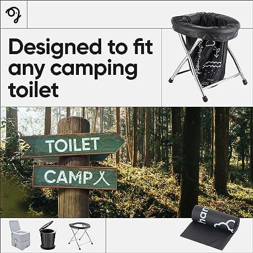 Green Elephant Portable Waste Bags – Camping Potty Liners, Biodegradable Sanitary Bags for 5 Gallon Bucket, Outdoor Use, 15 Count, 8 Gal (1 Pack) — view 2