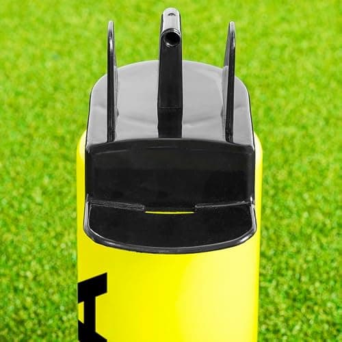 FORZA Water Bottles + Carrier Set [8x Bottles] | Hygeine [1L] or Sports Bottle [750ml] with Stackable Carrier for Football, Rugby, Training, Gym & Teams (Yellow, Hygeine Bottles) — view 3