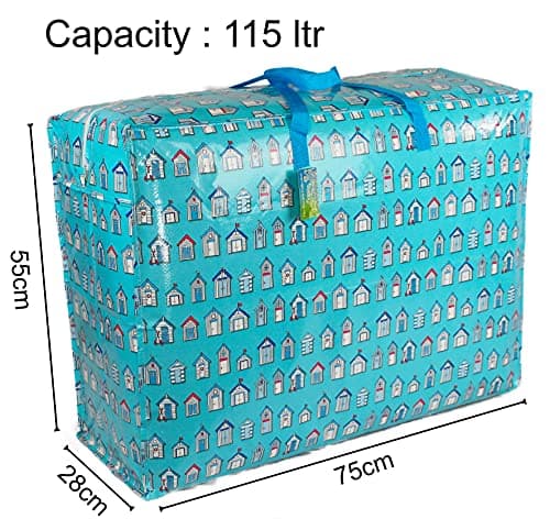 Extra Large Storage Bags Blue Beach huts (115 ltr) — view 2