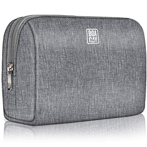 BOACAY Large Makeup Bag, Travel Cosmetic Pouch for Women, Girls & Kids, Make up Bag & Organiser for Purse, Portable Case for Toiletries, Brushes