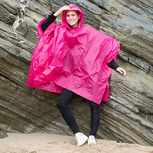 Splashmacs Unisex Adults Plastic Poncho / Rain Mac (One Size) (Red) — view 5