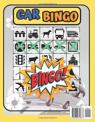 Car Bingo: road trip activities for kids - road trip games - travel games for kids ages 4-12 - travel bingo (car bingo game for travel kids) — view 2
