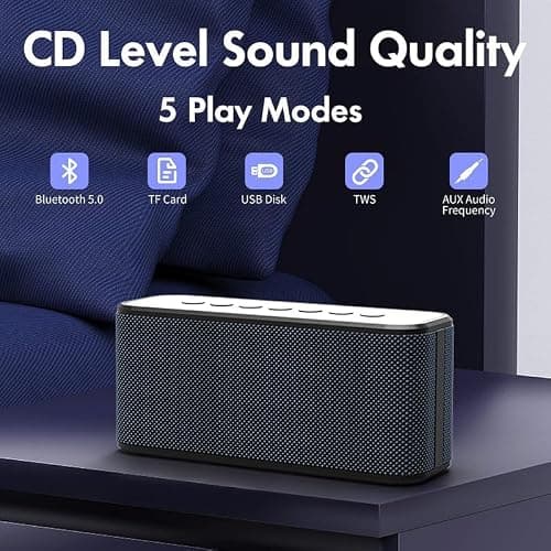 xdobo X8 Plus Portable Bluetooth Speaker, 80W Loud Stereo with TWS, IPX5 Waterproof, 12H Playtime, Type-C Charging, 360° Surround Sound, Deep Bass — view 4