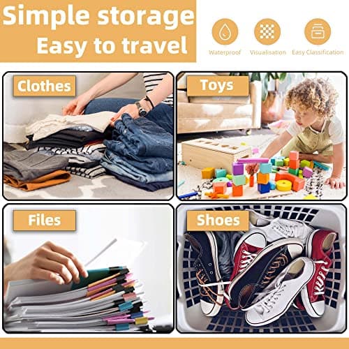 10Pcs Large Travel Storage Bags, Space Saver Ziplock Clothes Bag Frosted Waterproof Packing Luggage for Clothes, Shoes, Toiletries, Maternity essentials (40x30CM) — view 4