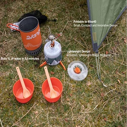 Vango 1L Ultralight Heat Exchanger Camping Pot Lightweight Outdoor High Efficiency Foldable Portable for Hiking, Backpacking, Travel (387g) — view 4