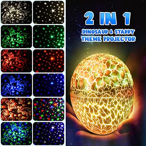 Tragik Dinosaur Toys for Boys, Toys for 1 2 3 4 5 6 Year Olds Boys Gifts Easter Gifts for Kids Night Light Baby Lights Projector Sensory Lights Baby Boy Baby Girl Gift Toddler Toy Birthday Gift — view 4