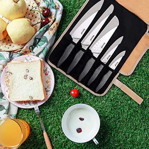 hecef Portable Kitchen Knife Set - Roll Bag for Camping & BBQ — view 2