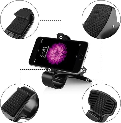 Mr. Gadget's Solutions Universal Car Dashboard Phone Holder – HUD Design Mount for All Mobile Phones, Secure & Adjustable Hands-Free Holder for Safe Driving — view 2