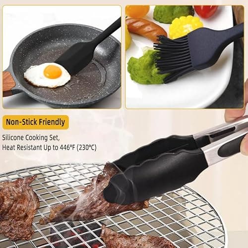 Lelezia Camping Essentials Accessories, 11 Pcs Cooking Utensils Set, Camping Utensils Set, Lightweight Portable Camping Gear Equipment for Car Kitchen Caravan Outdoor Hiking Picnic Rv — view 4
