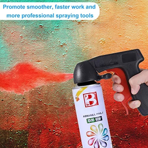 Jetisva 2 Pack Spray Can Trigger Grip Handle, Spray Can Aerosol Trigger Gun Grip, Instantly Converts Spray Cans into Airbrush, Universal Spray Gun Tool Holder for Paint Sprays Adaptor — view 4