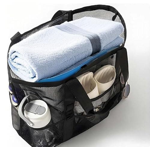 Large Beach Bag Travel Wash Bag Fitness Swimming Mesh Storage Bag — view 4