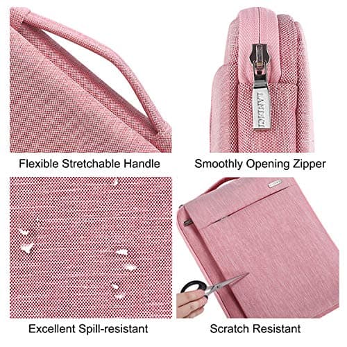 LANDICI 11-12 Inch Laptop Sleeve, Laptop Case, MacBook Case, Pink — view 6
