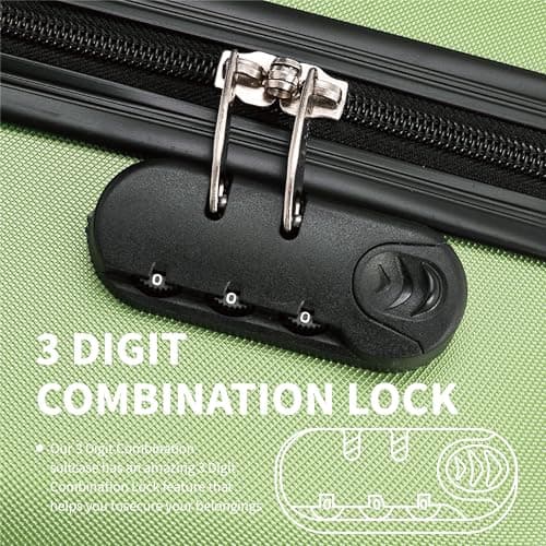FLYMAX XL 32" Extra Large Suitcase 4 Wheel Lightweight Luggage Hard Shell Check in Hold Travel ABS 143 Litre Capacity Travel Case with 3 Digit Combination Lock + Telescopic Handle Red — view 6