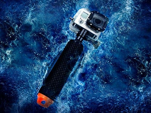 Waterproof Floating Hand Grip Compatible with GoPro Hero 13 12 11 10 9 8 7 6 5 4 3+ 2 1 Session Black Silver Handler & Handle Mount Accessories Kit for Water Sport and Action Cameras (Orange) — view 5