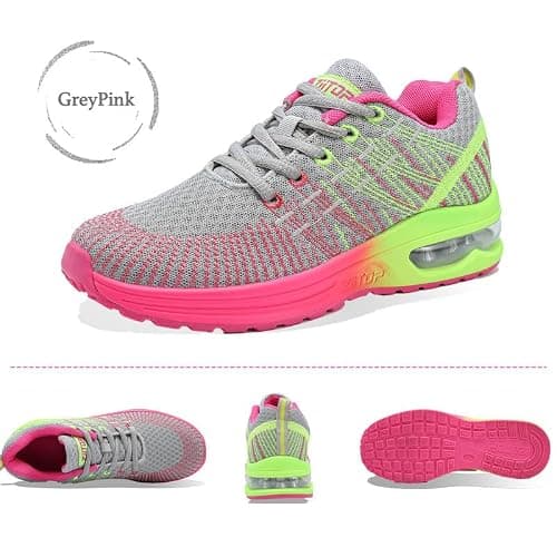 Womens Trainers Running Shoes Air Cushion Sneakers Ladies Walking Trainers Lightweight Breathable Mesh Athletic Sports Sneakers Non Slip Casual Gym Tennis Jogging Shoes — view 2