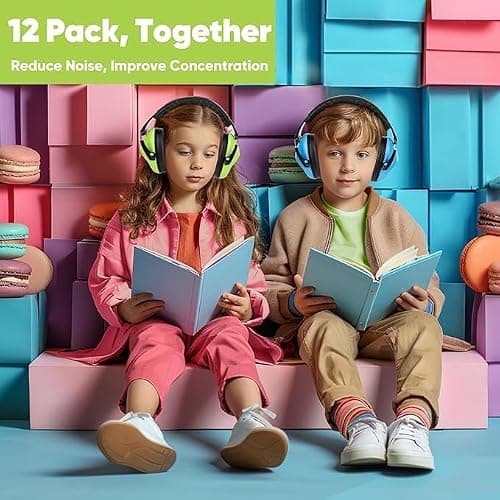 Floriogra 12 Pack Ear Defenders Children SNR 28dB for Autism Children — view 2